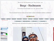 Tablet Screenshot of berge-hochtouren.de